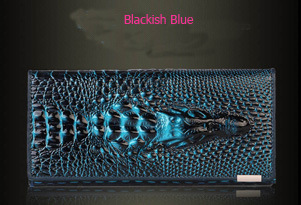 Women's Casual Long Zippered Leather Wallet