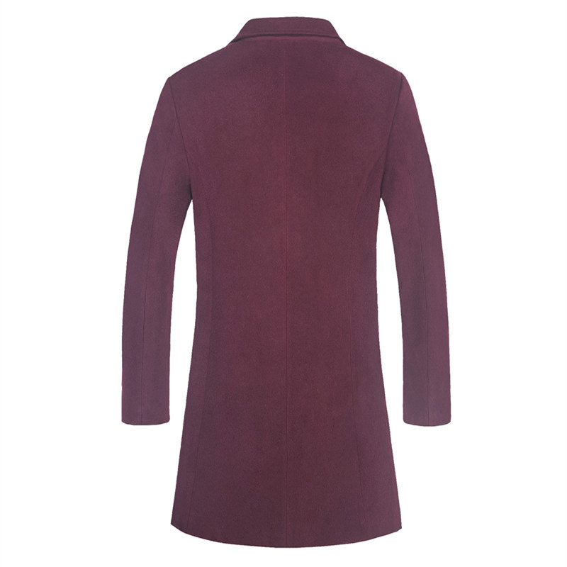 Casual Fashion Solid Color Mid-length Single-breasted Jacket