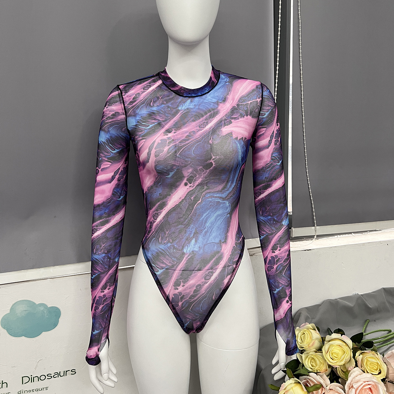 Tie-dye Underwear Jumpsuit Tight Outer Wear - Image 6