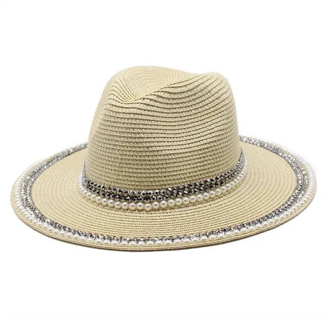 Outdoor Travel Seaside Beach Sunshade Sun Hat Beige - Shop at LoveMi