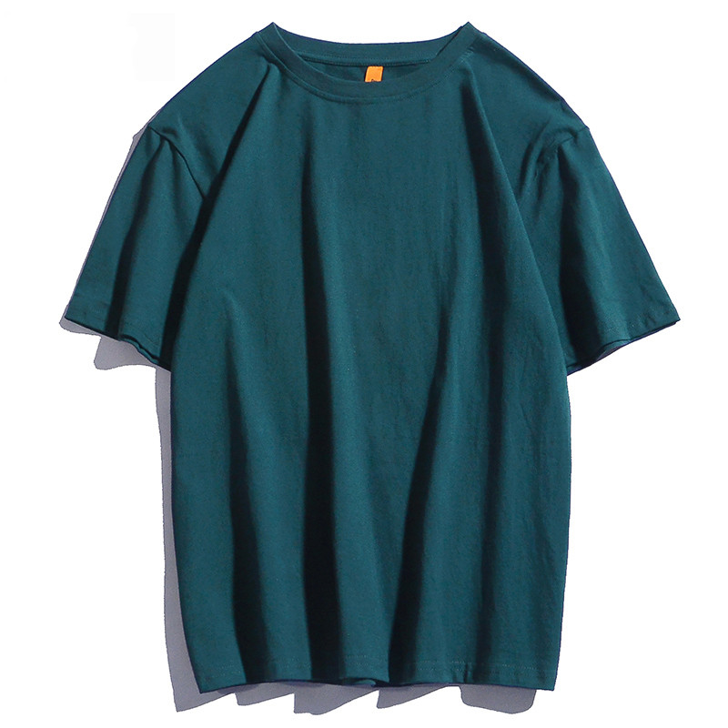 Pure Cotton Solid Color Short Sleeved Bottoming Shirt
