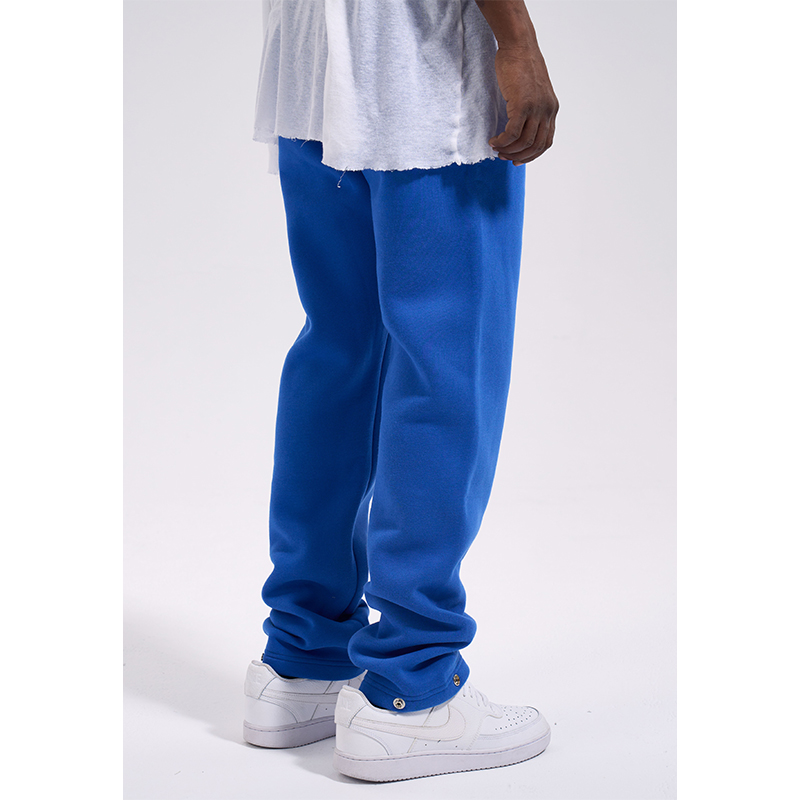 High-street Fleece Drawstring Peplum Solid Color Men's Pants