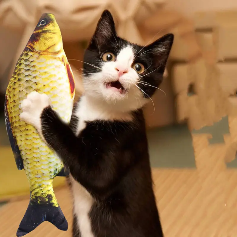 Creative Catnip Fish Pet Plush Toy Cat