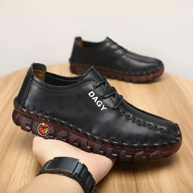 Women Loafers Shoes Soft Leather Flats Black - Shop at LoveMi