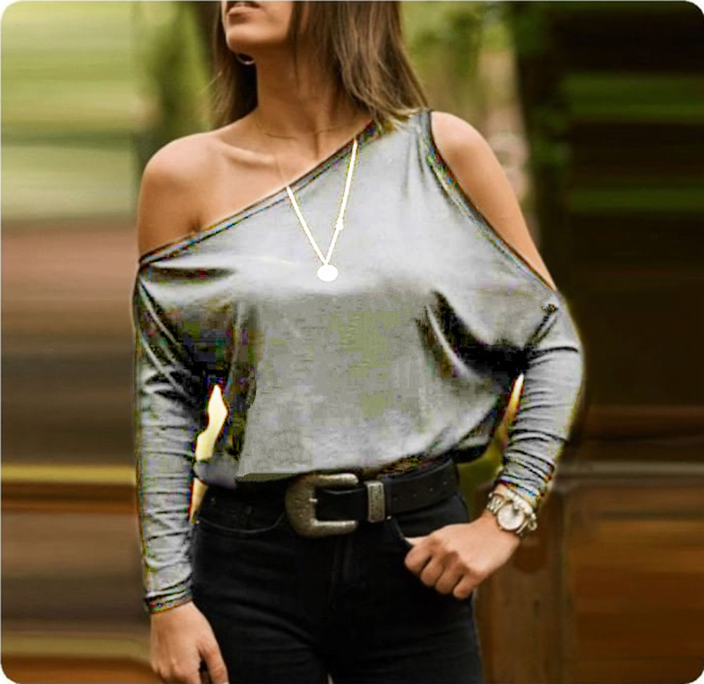 Title 3, Fall New Strapless Loose Bat Bottoming Shirt