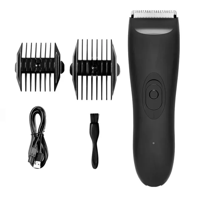 Men's Body Hair Trimmer Whole Body Waterproof Rechargeable Black - Shop at LoveMi