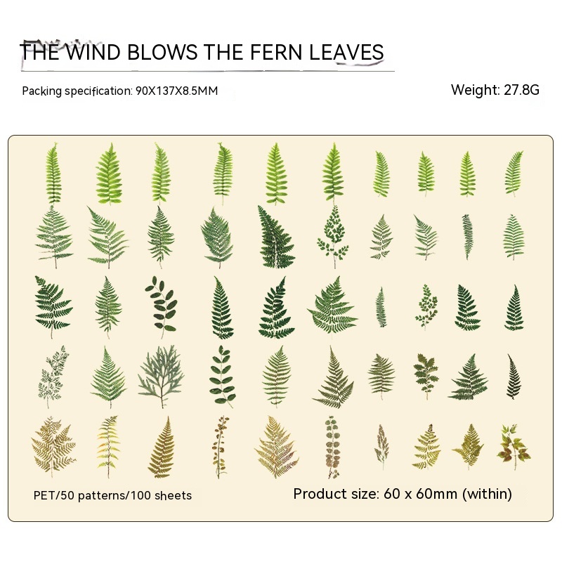 Wind Blowing Fern Leaves