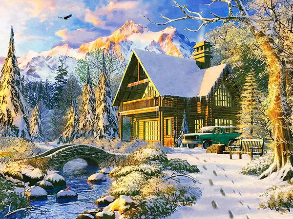 5D Diamond Painting Winter Landscape Embroidery - Style3