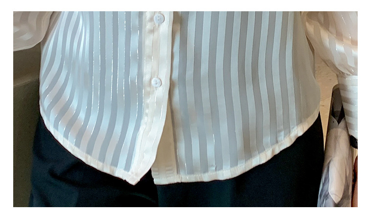 Title 2, Western Style Wild Straight Slim Striped Shirt ...