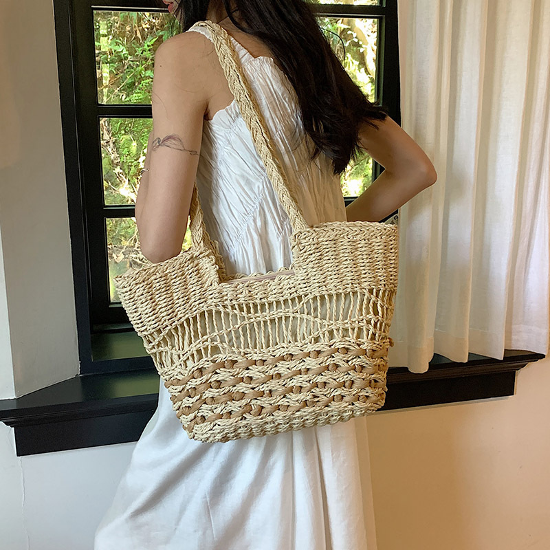 Woven Straw Shoulder Bag, picture 3 of 4