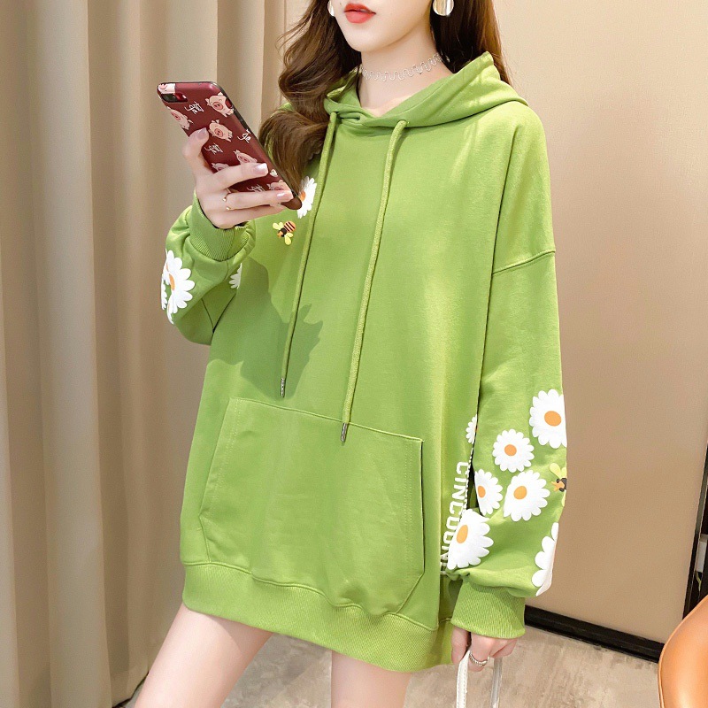 Title 7, Womens Printed Casual Thin Hooded Sweater Ligh...