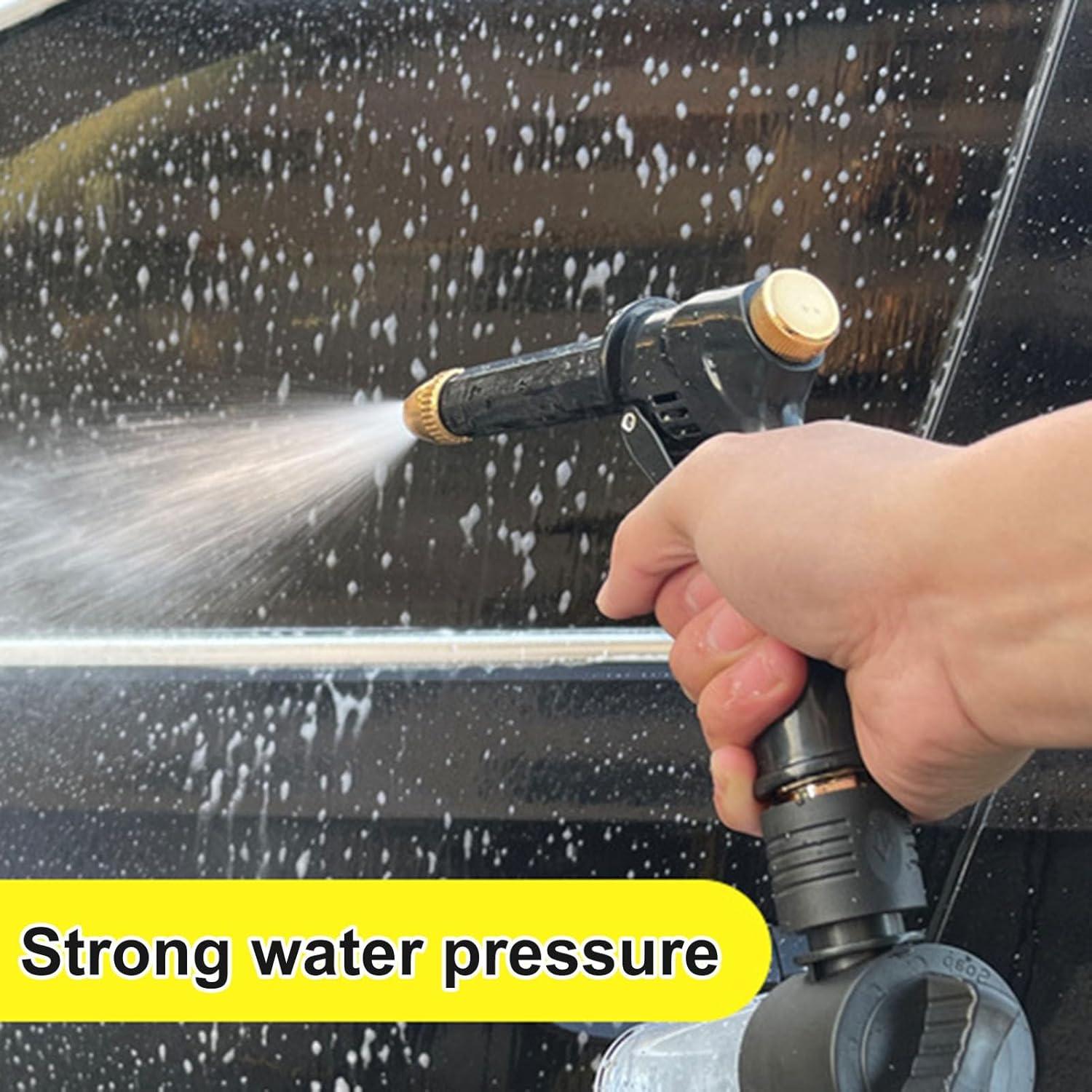 Long Rod Car Wash Nozzle With Front Wrench 360 Rotaing Brass Metal Adjustable — image 7