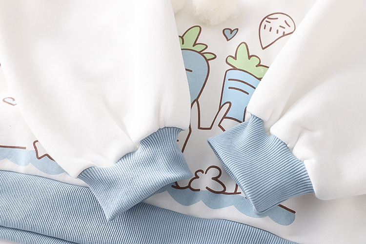 Junior High And Junior High School Students Plus Velvet Thick Sweater