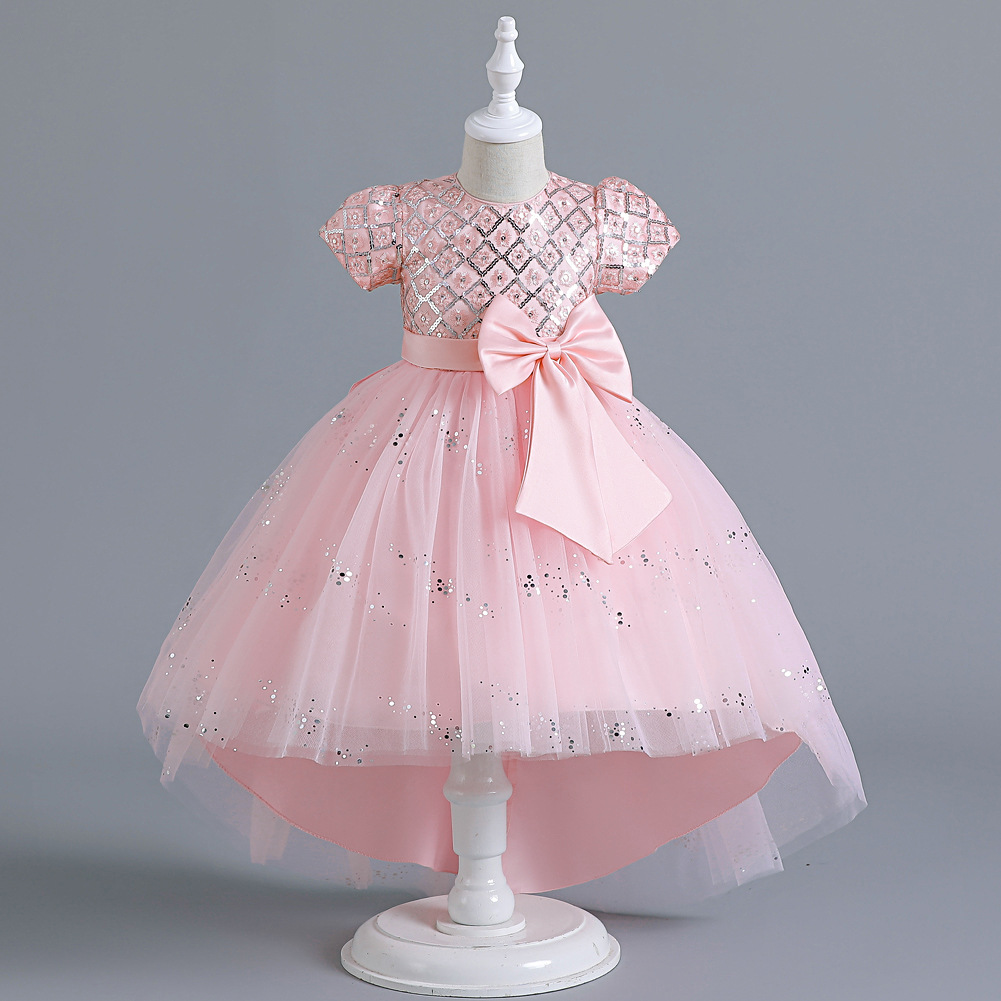 Title 16, Childrens Dress Princess Dress Sequined Perfor...