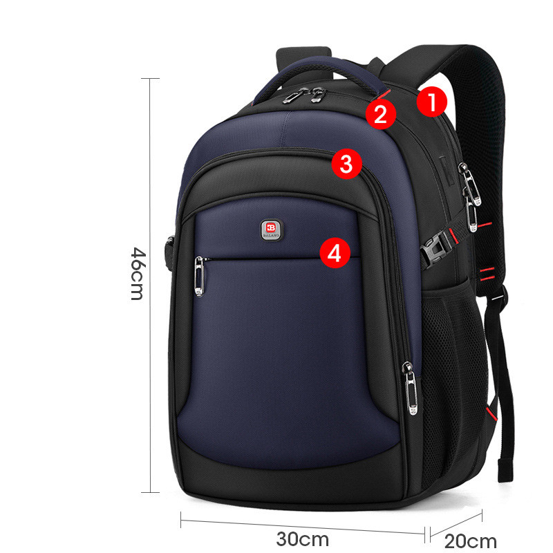 Casual Men's Laptop Bag Fashion Student School Bag - Image 4