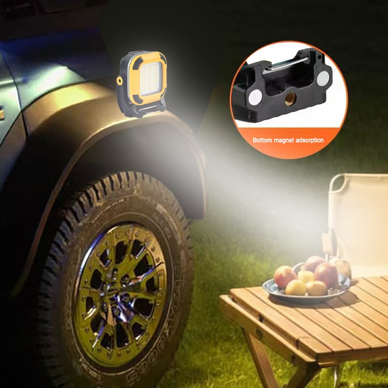 Rechargeable LED Work Light COB Super Bright Floodlight Portable Waterproof 4