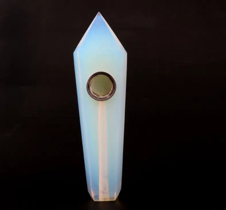 Opal Hexagonal Prism Filter Net Crystal Pipe