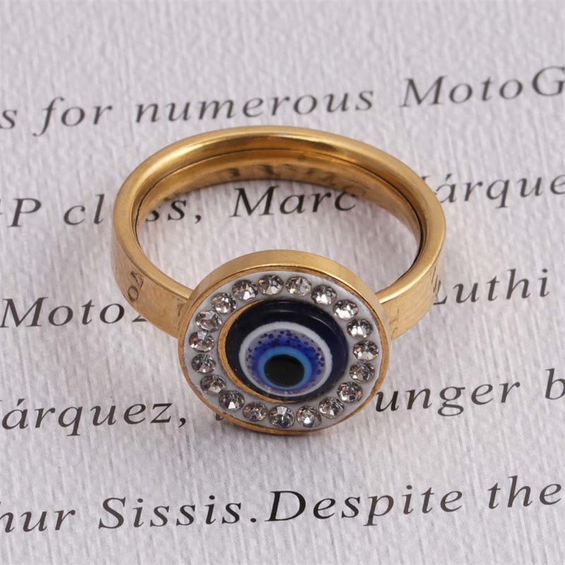 Fashionable Atmosphere Diamond Geometric Ring Simple Punk
