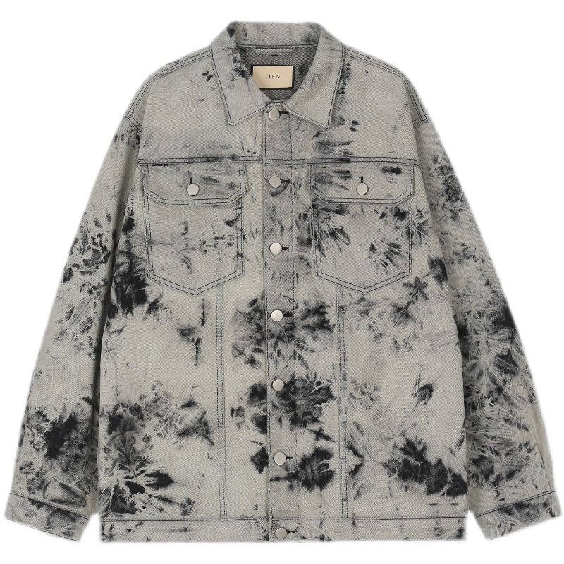 Women's Original Retro Tie Dye Denim Jacket