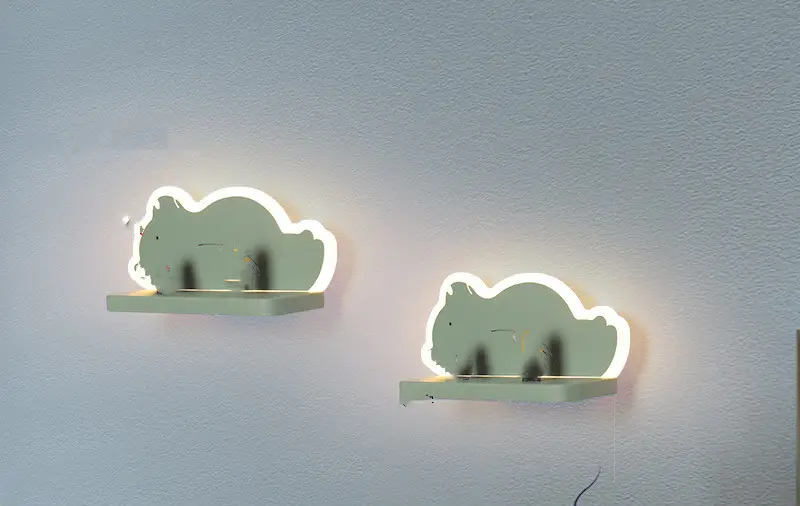 Nordic Minimalist Bedroom Children's Room Bedside Aisle