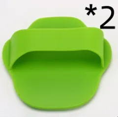Massage Cleaning Silicone Multifunctional Pet Bath Brush - 2Pcs Green - View 1