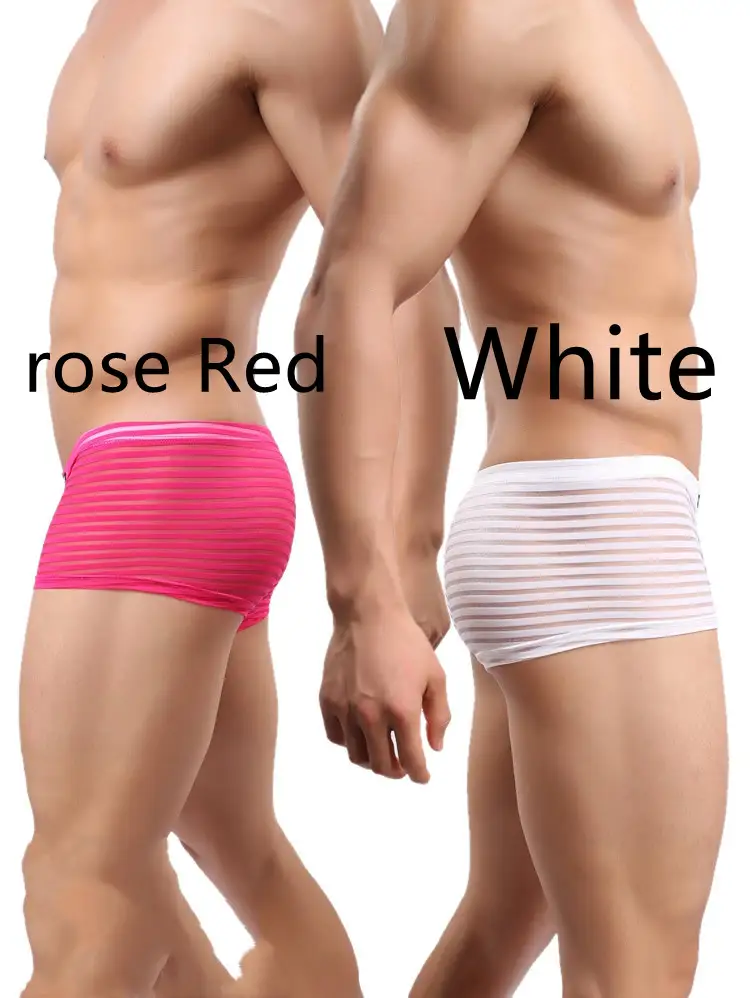 New Style Men's Boxer Briefs Striped Perspective