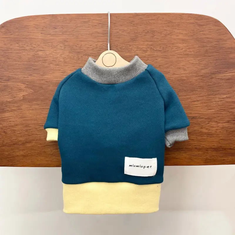 Colorblock Sweatshirt Dog Clothes Cat Pet