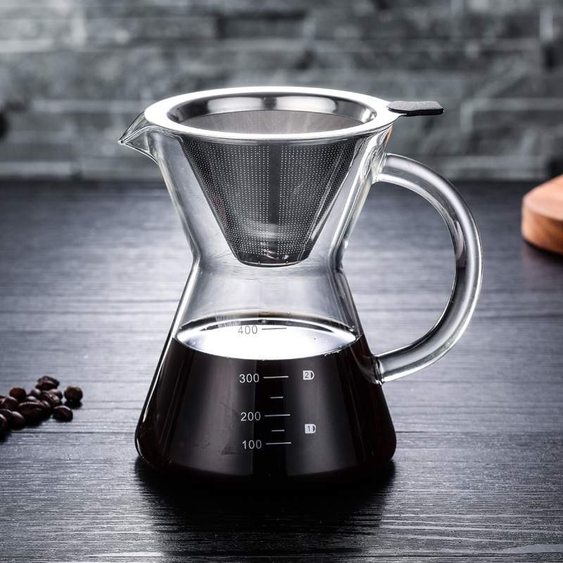 Title 6, High Borosilicate Glass Hand Brewed Coffee Pot....