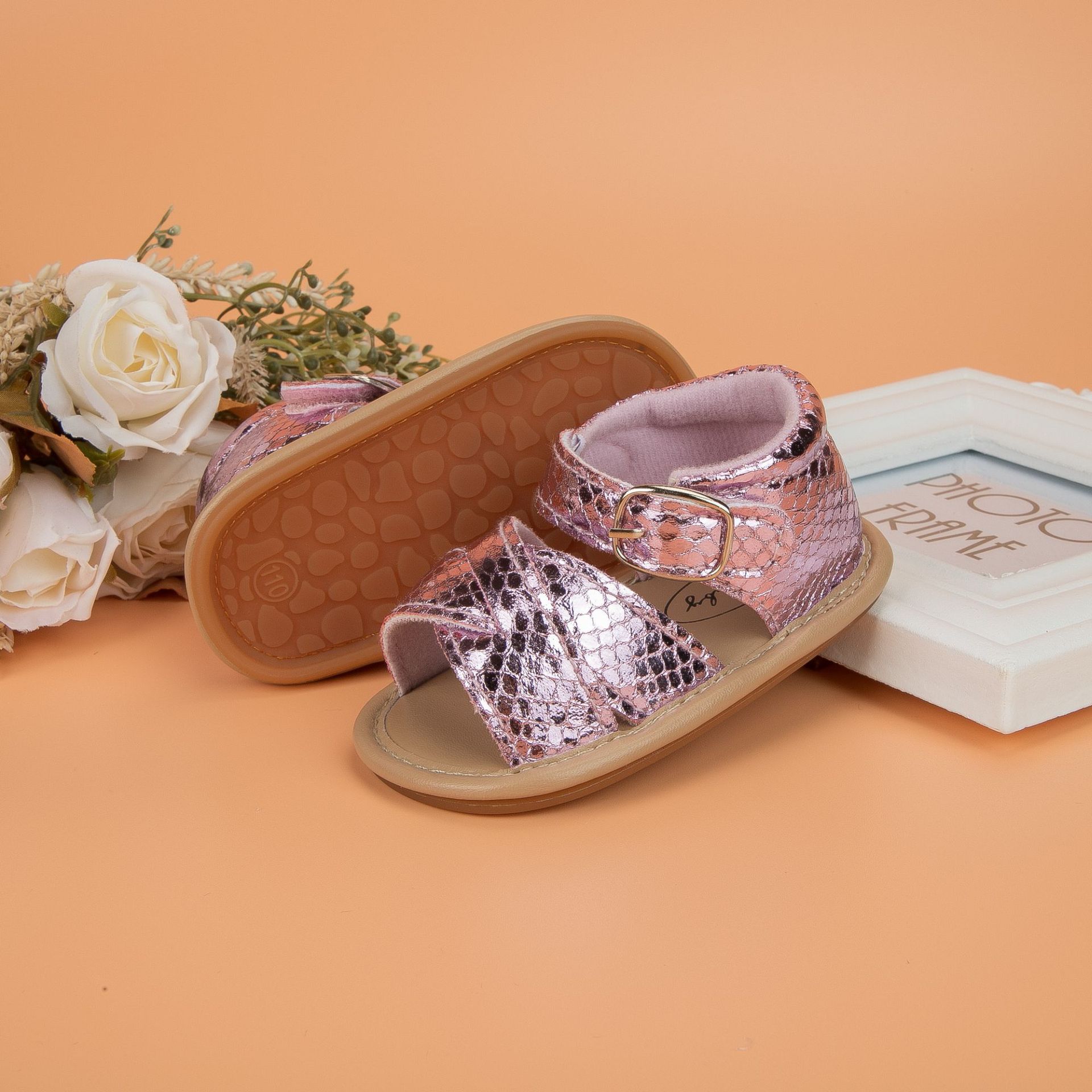 Summer Sandals Breathable Soft Rubber Sole Toddler Shoes