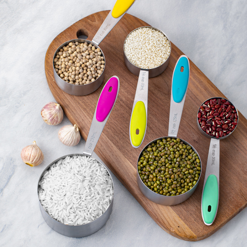 Color Stainless Steel Measuring Spoon 10-piece Set Measuring Cup With Scale Cup Measuring Spoon