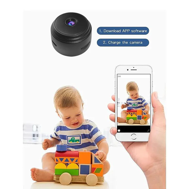 Title 4, A9 HD Wifi Smart Monitor Surveillance Cameras S...