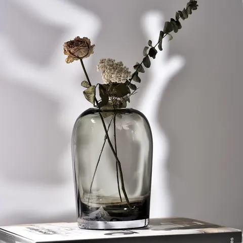 Simple Vase Creative Glass Living Room Dining Table Home