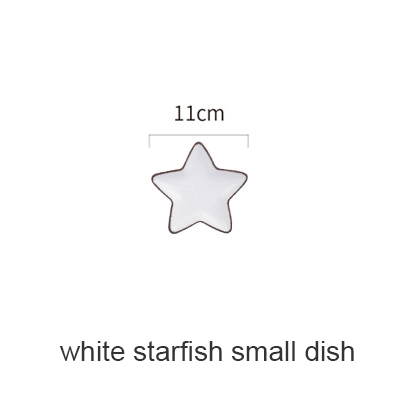 Starfish small plate white