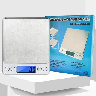I2000 Electronic Scale, Stainless Steel Scale, Household Jewelry Scale, 3kg Baking Scale, Coffee Gram Scale, Kitchen Electronic Scale