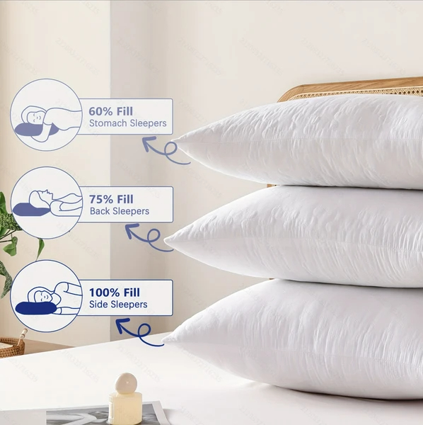 White Standard Size Extra Firm-pillow 1800