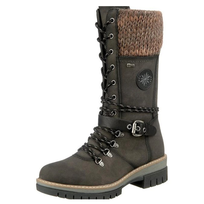 Women's Thick Warm Mid-length Fleece Snow Boots