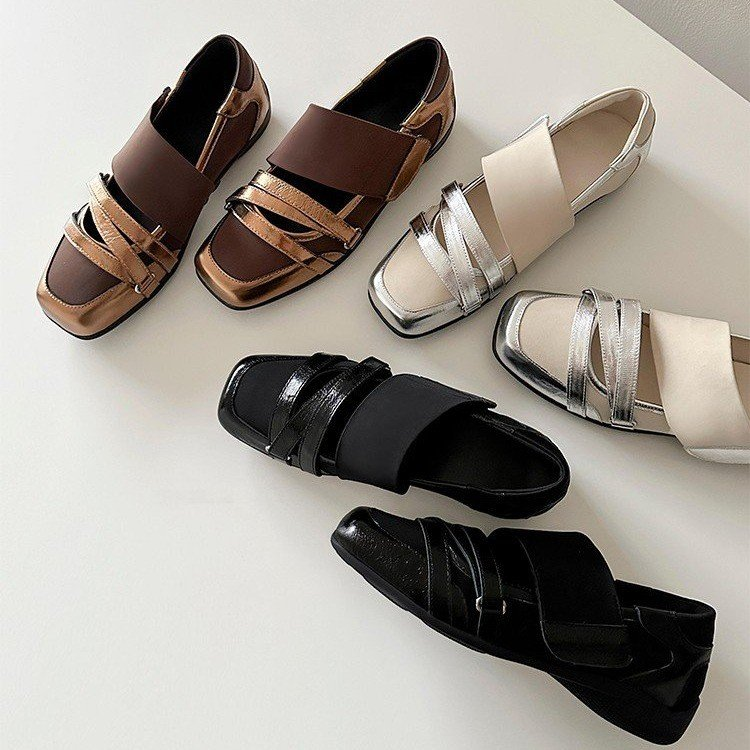 Faux Leather Ballet Flats, picture 2 of 5