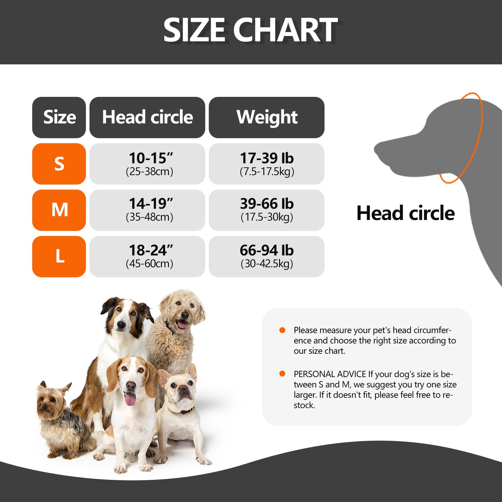 Calming Anxiety Head Wrap for Dogs