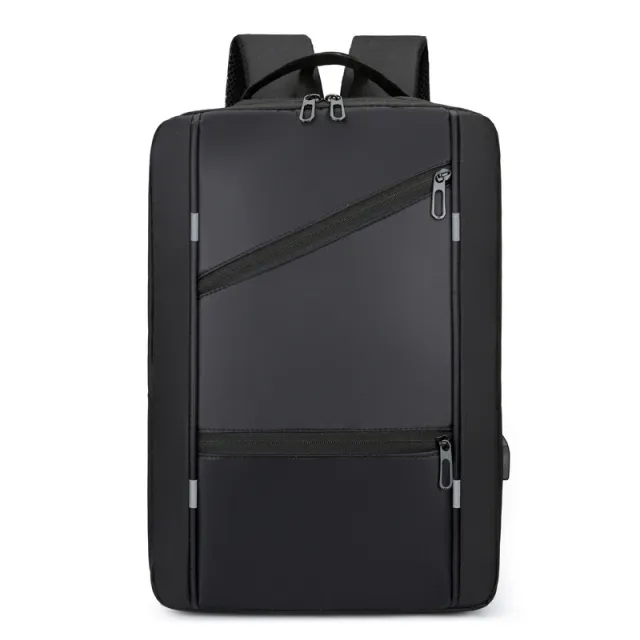 New Computer Bag Men's Business Simple Multi functional Backpack Usb Charging Black - Shop at LoveMi