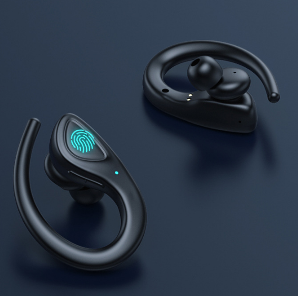 Private Model Bluetooth Headset Binaural Wireless Sports Hanging Ear Type - Image 3