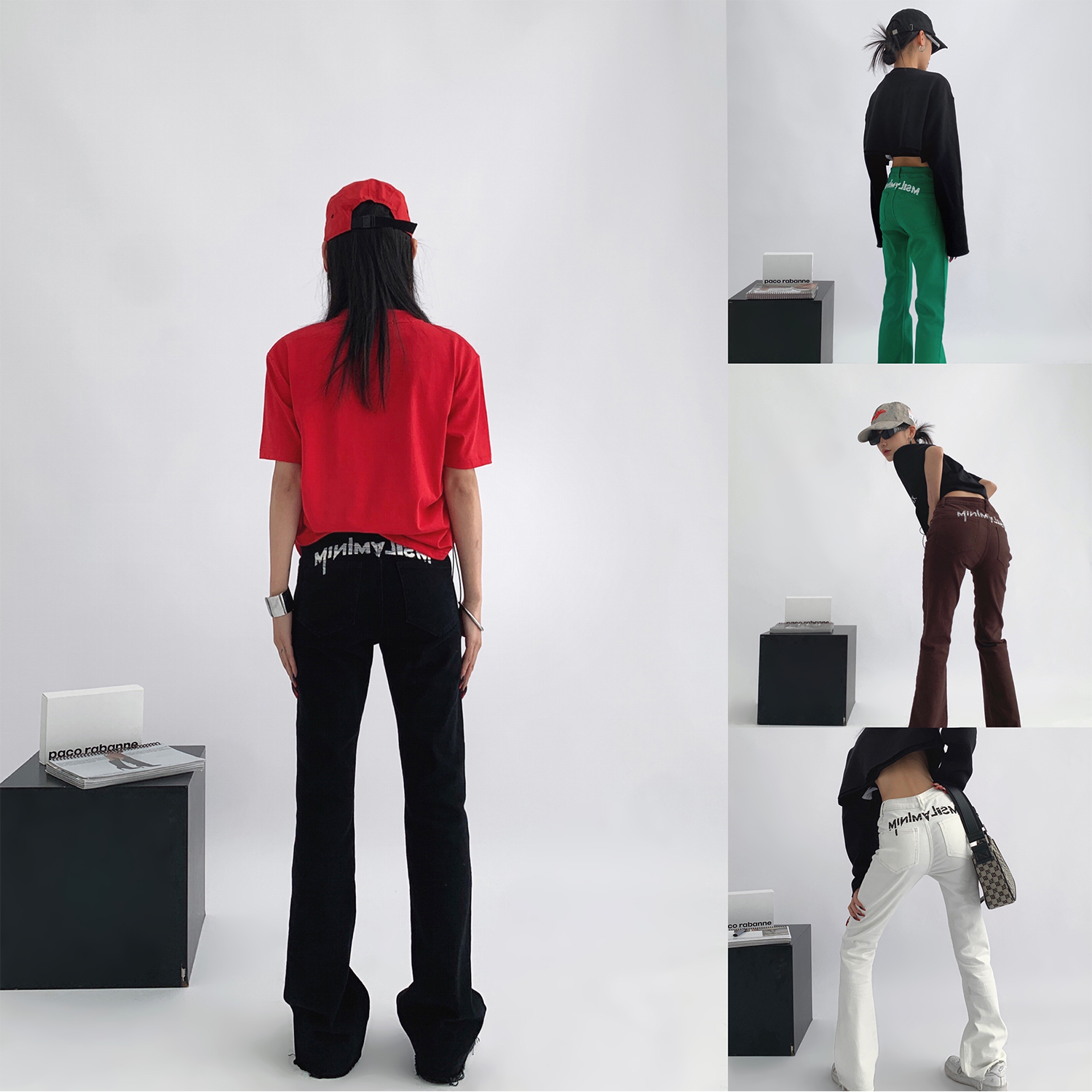 Women's Slim Fit Slim-cut Print Jeans