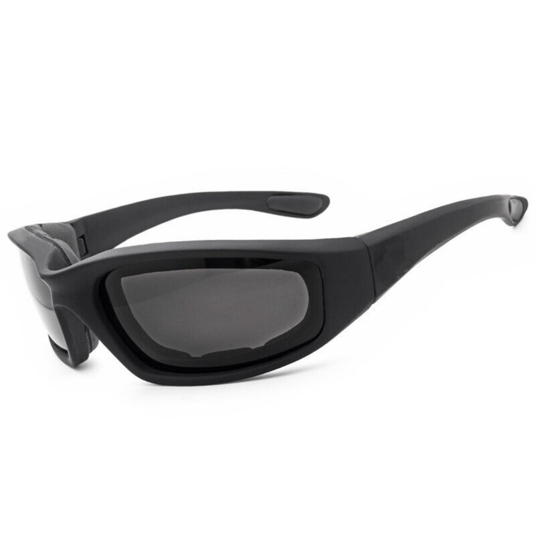 3 Pair Motorcycle Sports Biker Riding Glasses Padded Wind Resistant Sunglasses