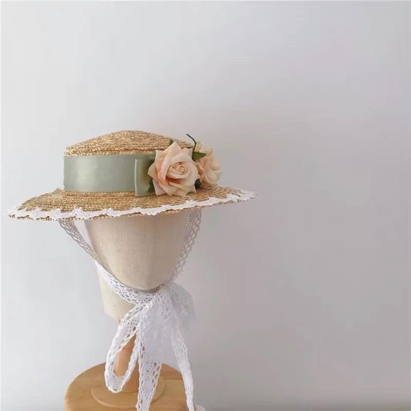 Children's Straw Hat Pastoral Wind System