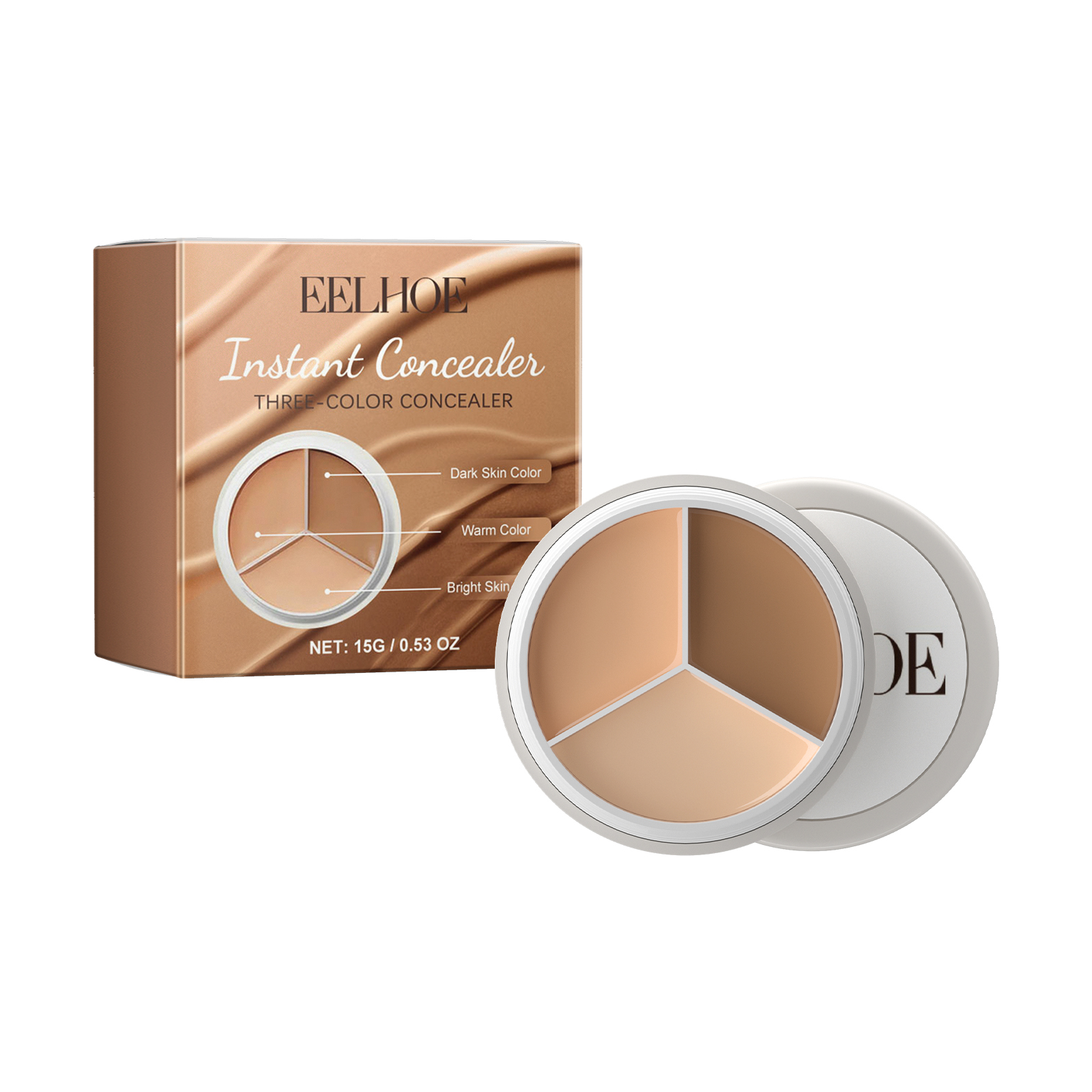 EELHOE Concealer Covers Facial Imperfections Such As Tear Troughs, Dark Circles, And Blemishes To Create A Clear And Natural Makeup Look. image 7