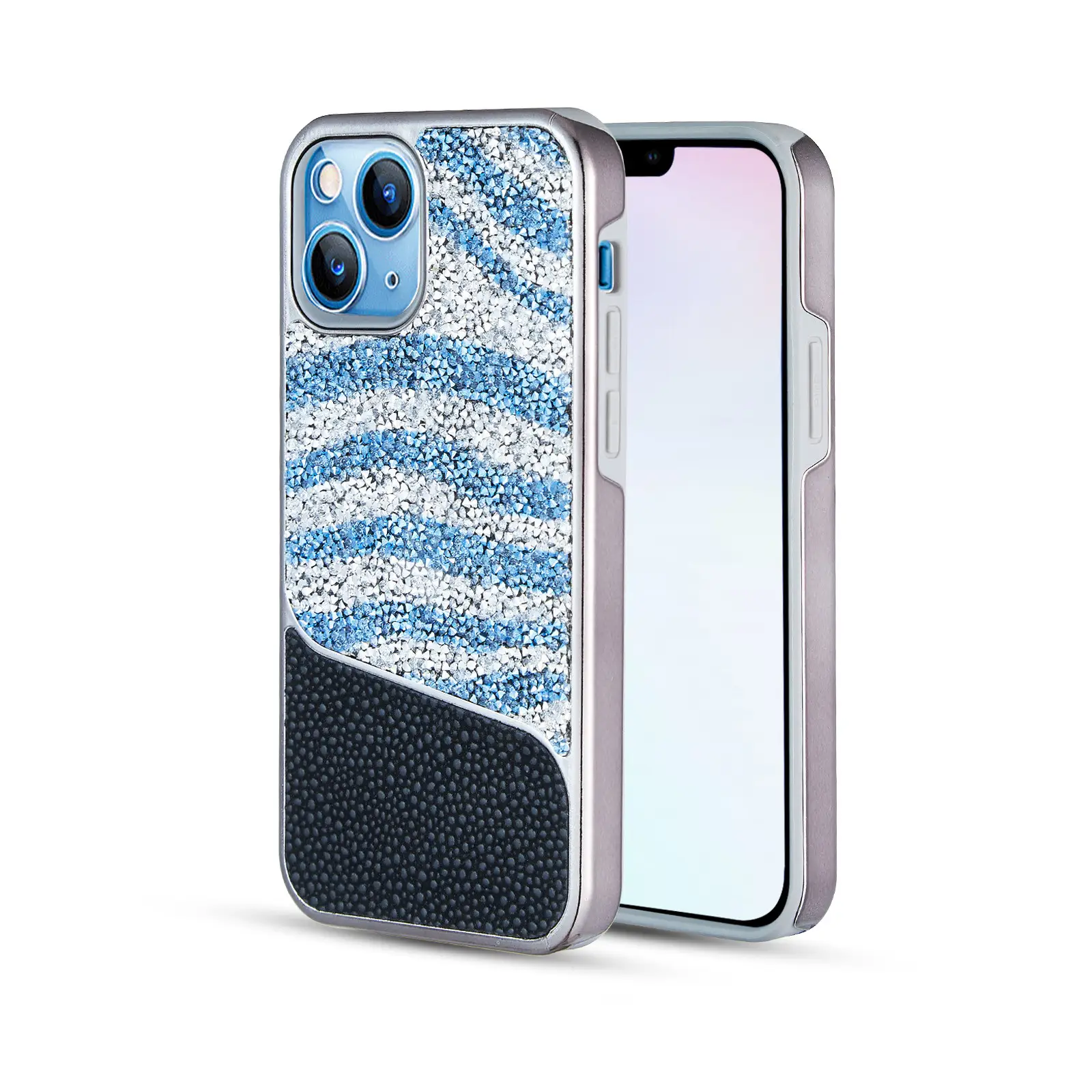 Mobile Phone Case Transparent Flash Drill Anti-fall Protection