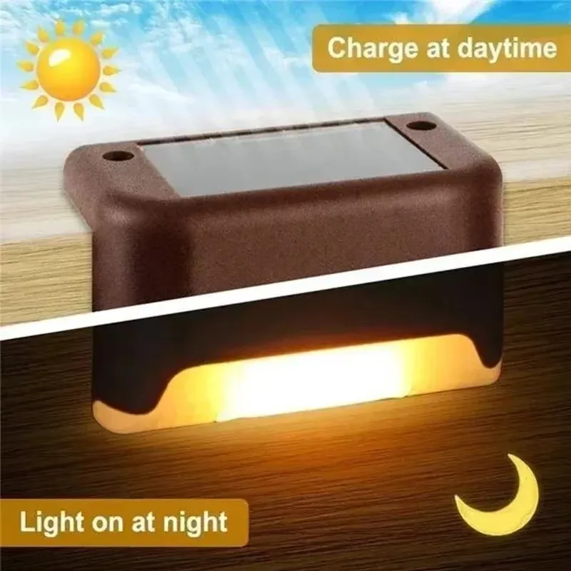 4 Solar LED Bright Deck Lights Outdoor Garden Patio