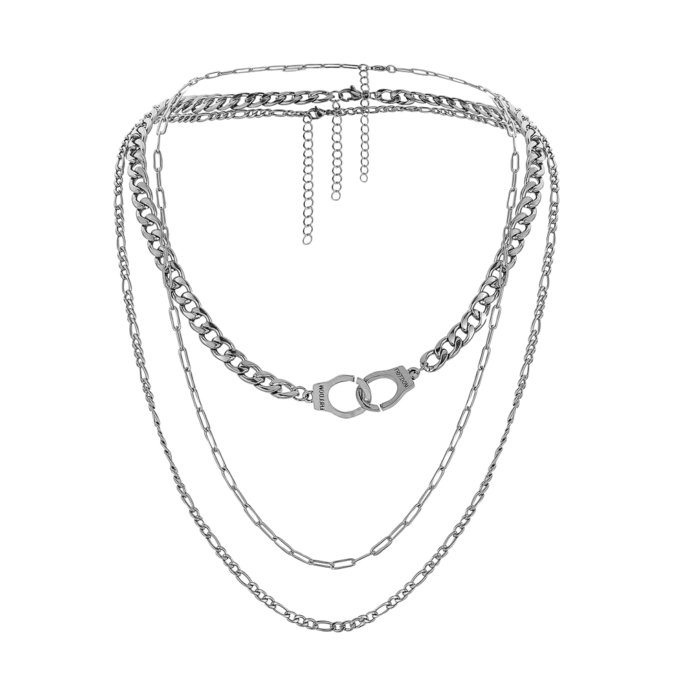 European And American Style Stainless Steel Chain Popular Multi-layer Clavicle Chain