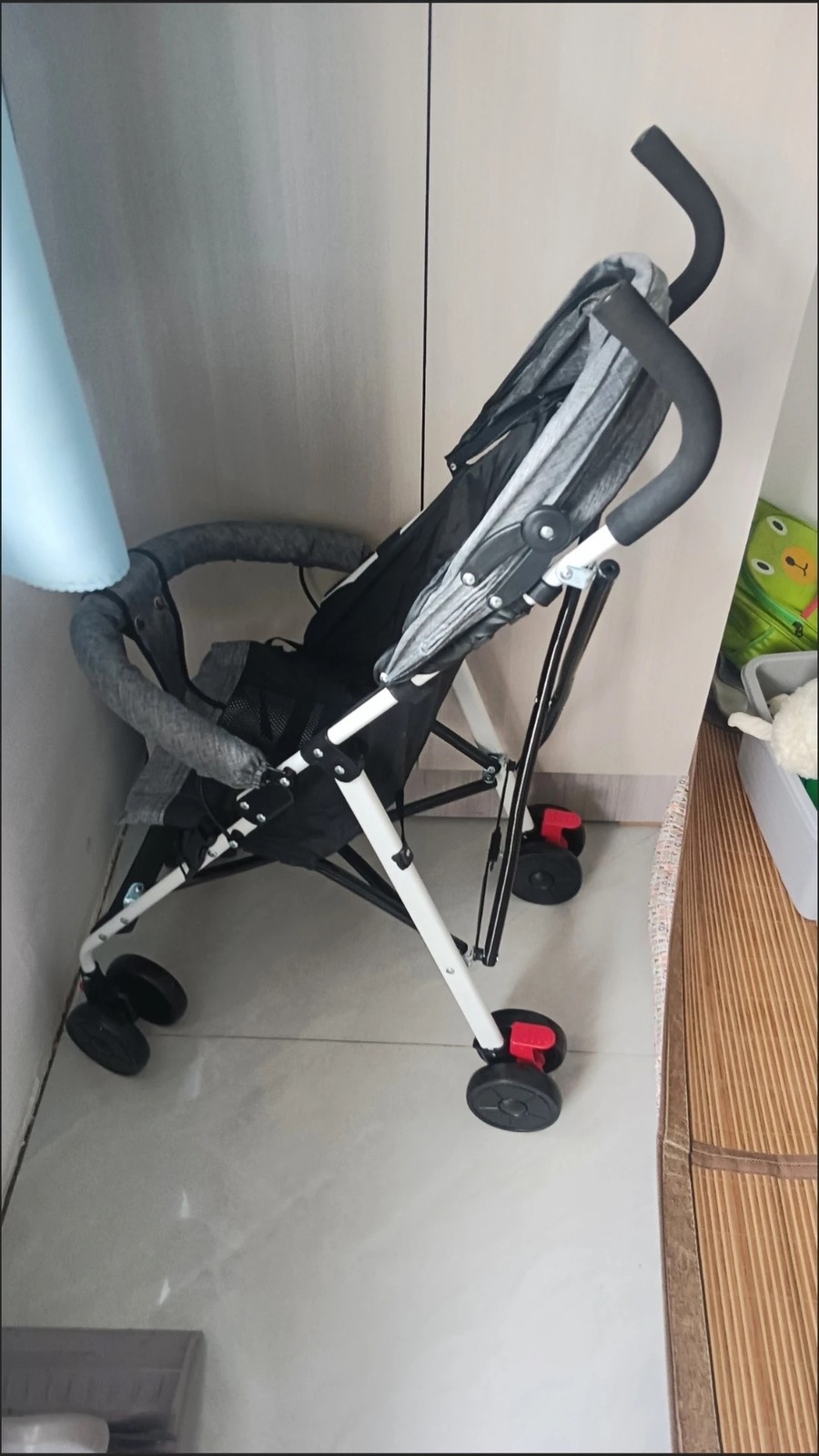 Foldable Baby Stroller Pram Pushchair With Sunshade Foot Brake Buggy Travel UK