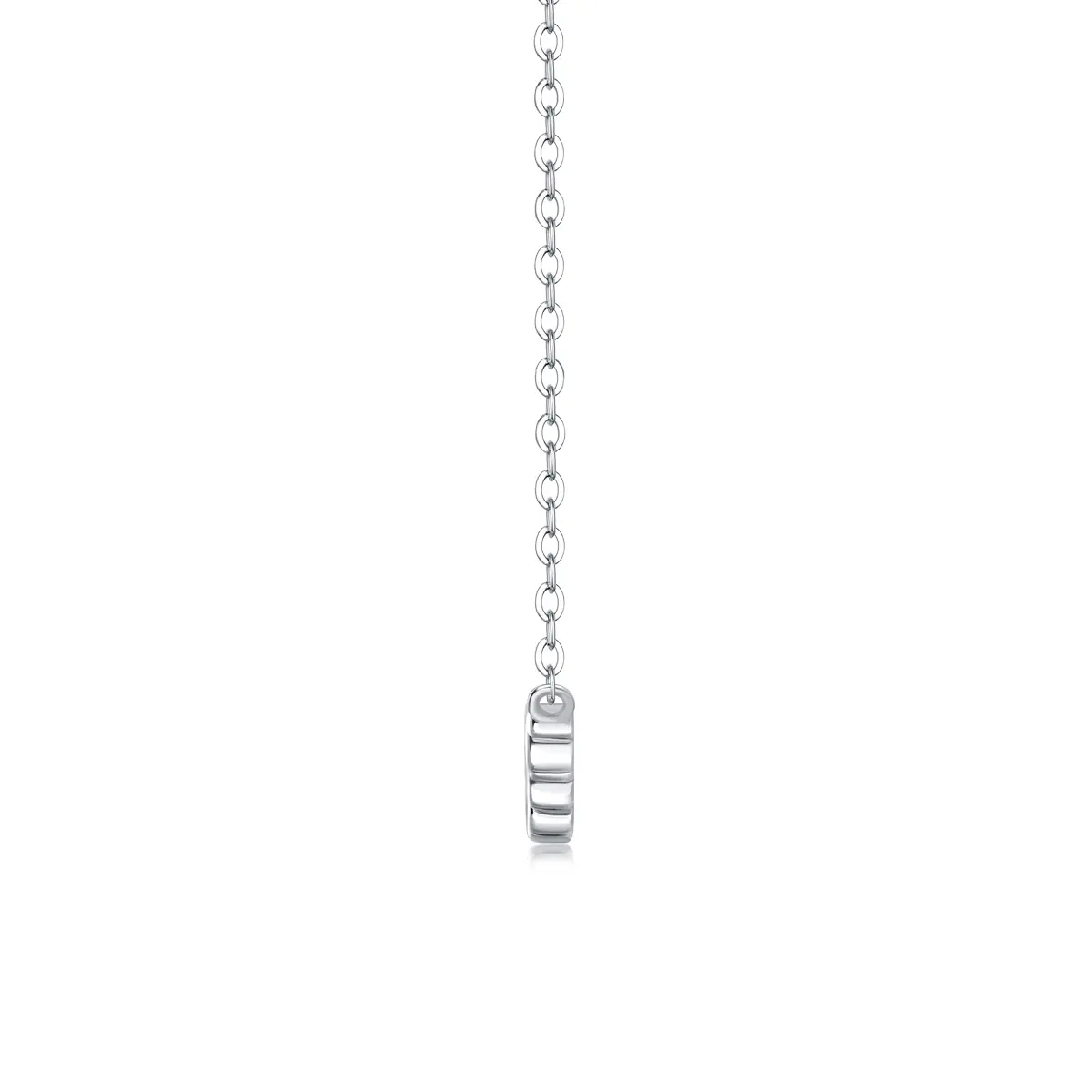 1White Moon And Stars - A Fashionable And Luxurious Diamond Jewelry Pendant Set With Moissanite S925 Sterling Silver And Platinum Plating Prohibit Tk Sales