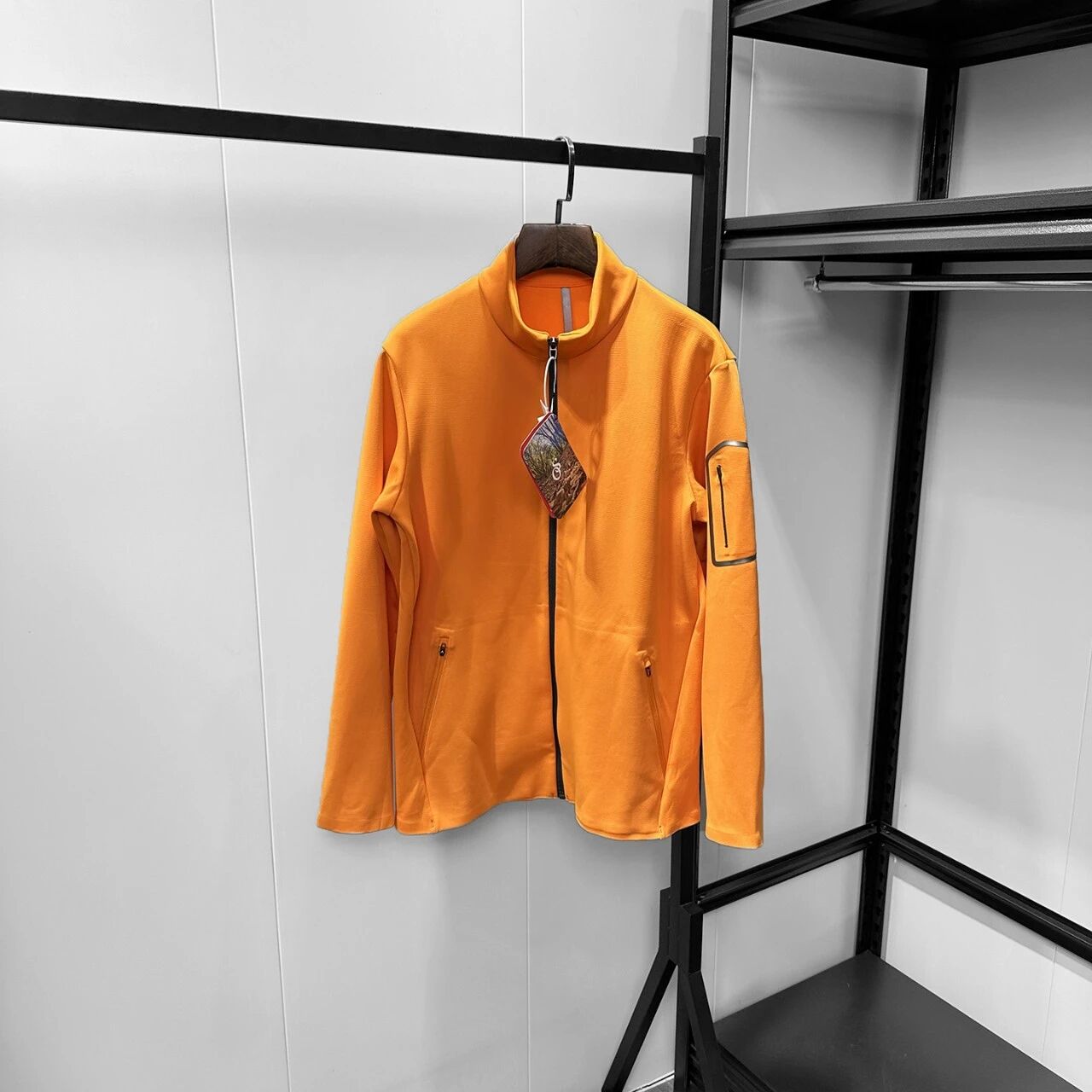 Men's Seamless Bonded Zip Up Jacket High Density Knit Stand Collar Casual Light Business Outerwear Slim Athletic Windbreaker For Spring Autumn product image